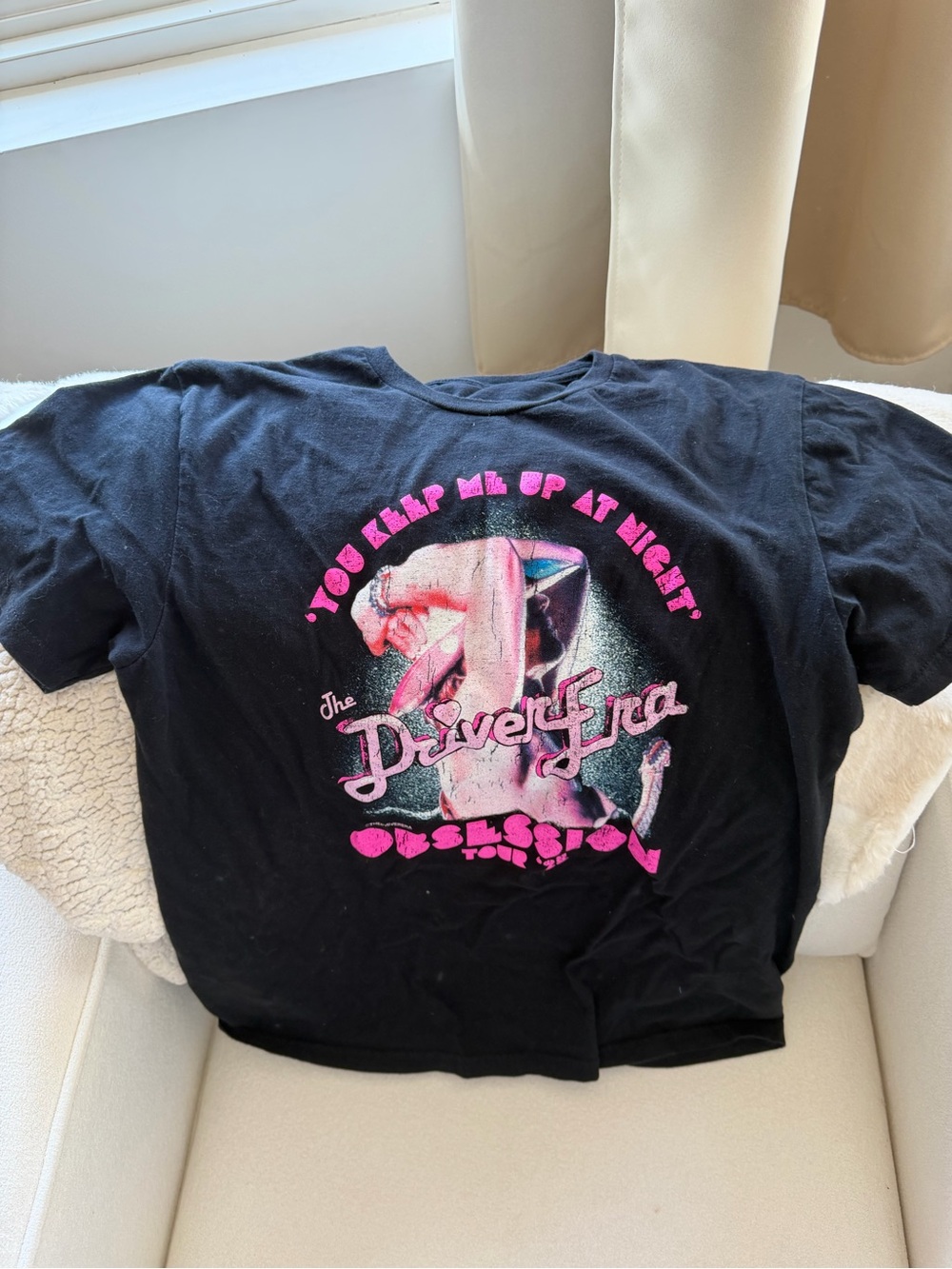 The Driver Era 'You Keep Me Up At Night' Black Graphic Tee